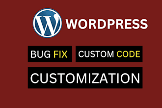 do wordpress bug fix, fix wordpress issues, fix wordpress errors, html css bugs