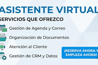 asistencia virtual administrativa y gestión de agenda