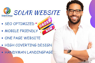 design solar website hvac roofing website solar lead panel business construction