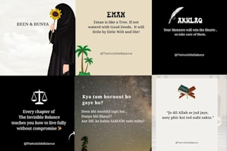 design engaging islamic instagram posts