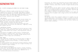 professionally edit ai generated content and articles