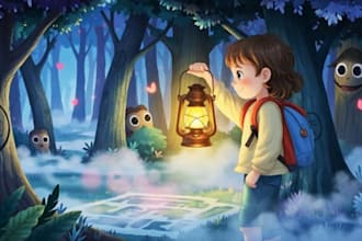 design children story book illustration and children story book illustration