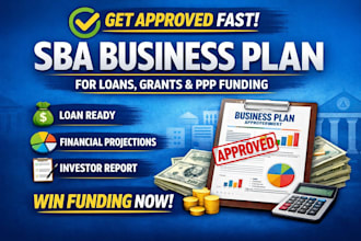 write sba business plan for loan approval and grants