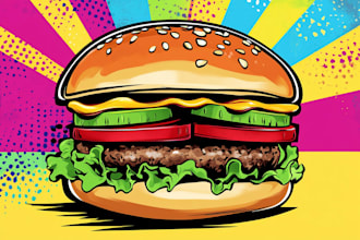 design food pop art of your food pop art