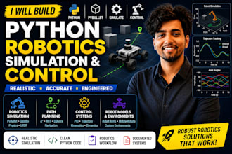 build robotics simulations in python and pybullet