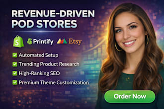 setup print on demand store shopify pod store printify printful etsy pod store