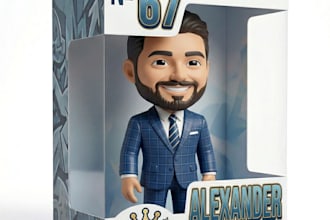 design a custom 3d vinyl toy figure digtal photo of you