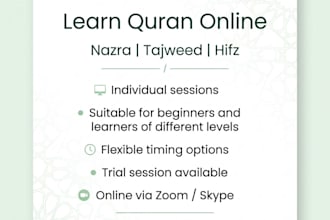 be your online quran tutor for nazra, tajweed and hifz