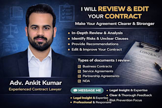 review, edit and improve your contract or legal agreement