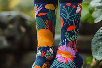 unique socks design and custom socks design