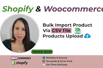 bulk import products to shopify and woocommerce stores using CSV files