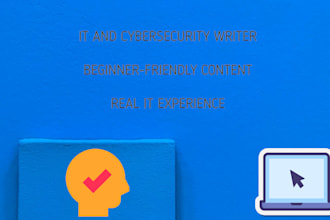 write IT and cybersecurity blogs