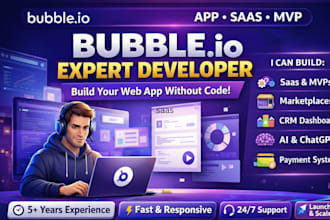develop bubble website build bubble app, bubble io developer, bubble saas ai mvp