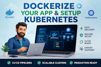 dockerize your applications and setup kubernetes clusters