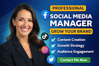 be your professional social media manager and grow your brand