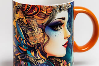 design unique typography coffee mug design