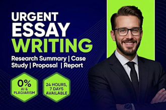 do urgent essay writing, as an essay writer expert