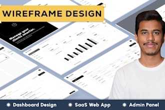 do wireframe design and prototype for your saas product