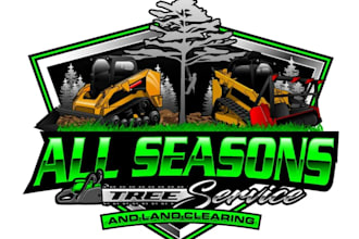 do high quality unique tree service logo design