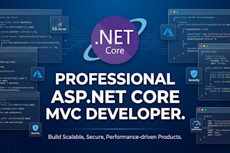 develop a professional aspnet core mvc website from scratch
