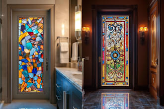 design classic stained glass art and stunning glass illustrations