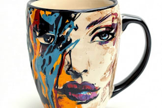 make a creative mug and cup designs