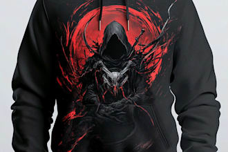 do amazing typography for hoodie design