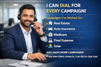 do professional telemarketing and cold calling for any campaign