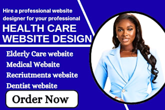 medical website design, healthcare website, dental website, therapy website