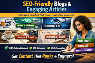 write 3 highquality blog