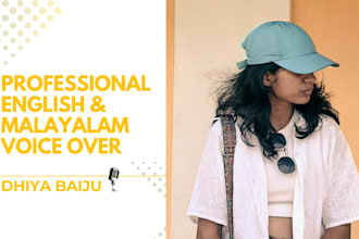 record a high quality malayalam voice over for your project