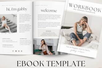 design canva wellness mindfulness anxiety relief  ebook or workbook, lead magnet