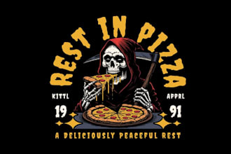 design restaurant, pizza, bbq, food logo, and food truck design