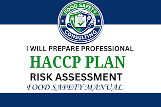 develop haccp plan, food safety, gmp, sop, iso 22000, fda compliance document