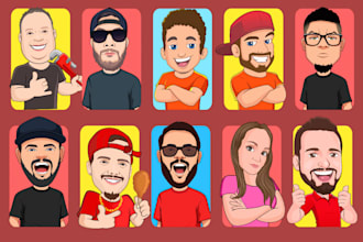 design unique caricature cartoon mascot logo business
