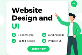 design professional e commerce and portofolio websites within 5 hours