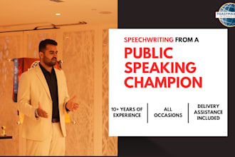 write a high impact speech that makes you stand out and be remembered