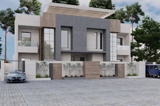 renovate house exterior,minimalist interior,urban development,real estate render