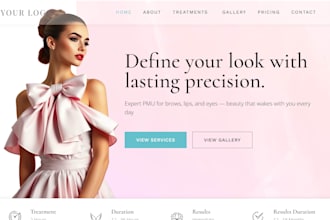build a wordpress elementor website for your salon
