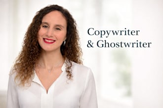 write your ebook, book or story as a professional ghostwriter
