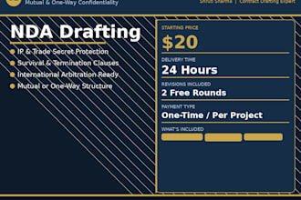 draft a professional nda for your business