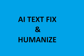 fix and humanize ai text in english, italian and spanish