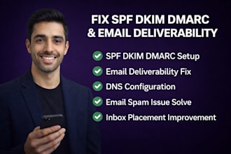 fix email spam, dns configuration and improve inbox placement