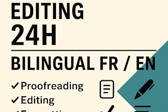 edit and proofread your documents bilingual fr and en