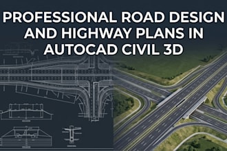 engineer professional road design and highway plans in autocad civil 3d