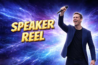 edit speaker demo video and reels professionally
