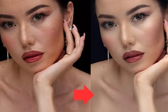 retouch portraits and full body photos with natural skin
