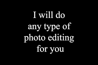 do professional photo editing, photo compositing, photo manipulation