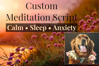 write a personalized guided meditation script for your needs