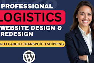design a modern logistics and transport wordpress website